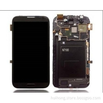 Mobile Phone LCD Screen for Samsung Galaxy Note 2 N7100/7105 Complete Digitizer with Frame